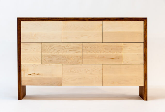 modern furniture design with distinctive staggered facade - dresser - Infusion Furniture
