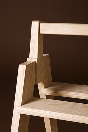 Kitchen Step Stool of ash by Infusion Furniture - modern furniture design - Quentin Kelley
