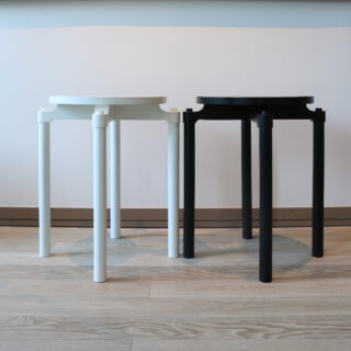Cylinder Side Tables by Infusion Furniture - clean modern style with a touch of traditional joinery